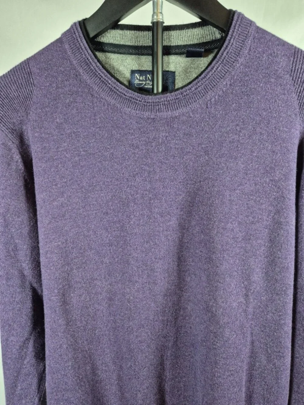 Nat Nast Luxury Originals Purple Cashmere Blend Sweater Men's Small